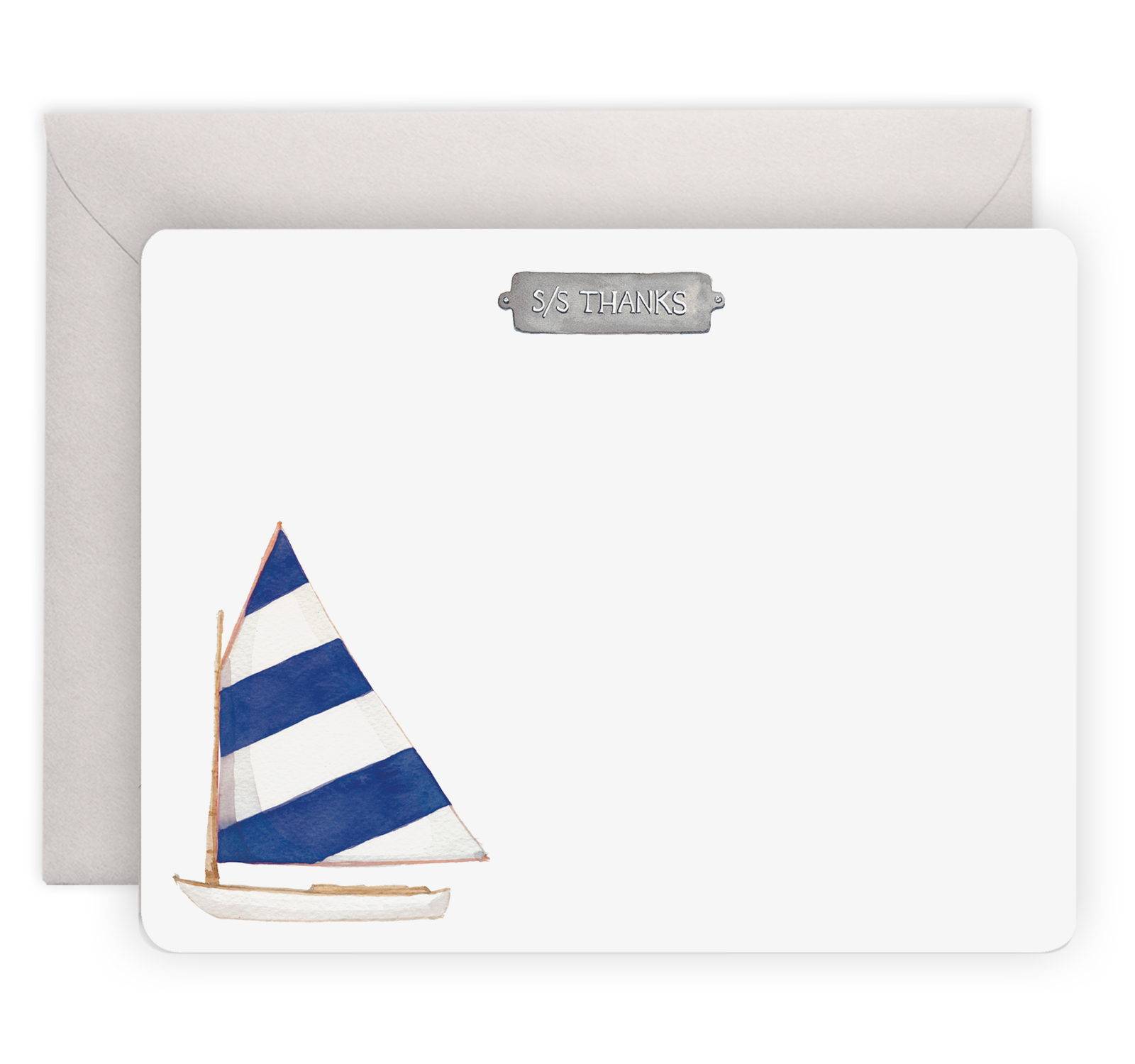 Sailboat Thank You Flat Notes | Spruce